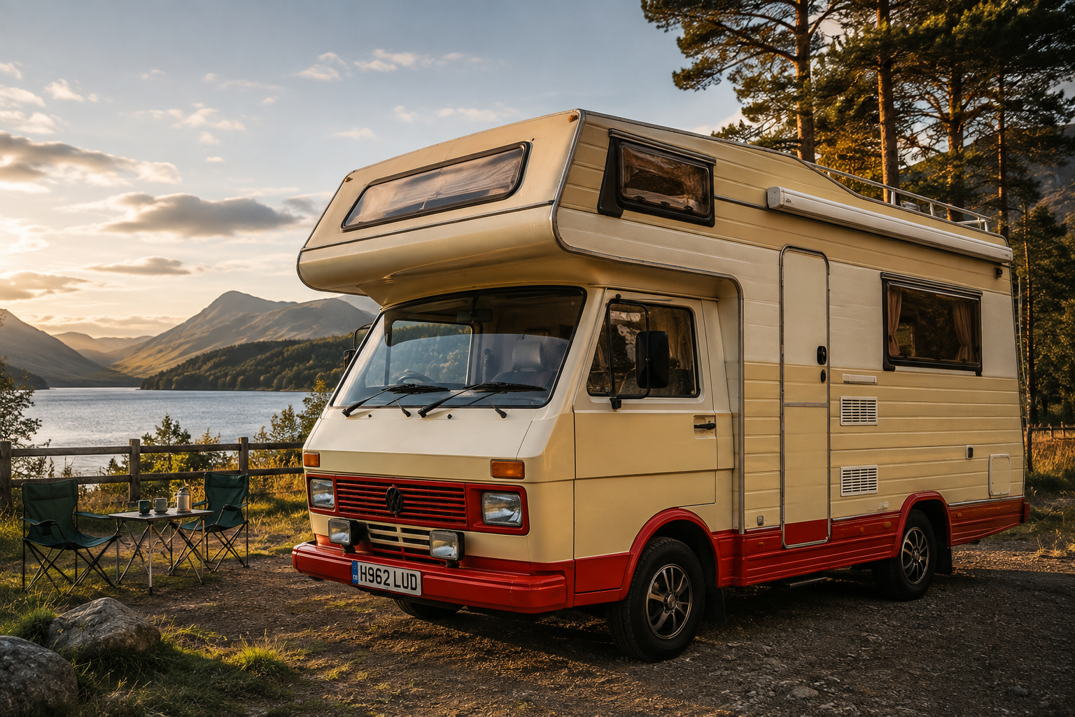 Lincs Leisure classic VW LT28 motorhome hire